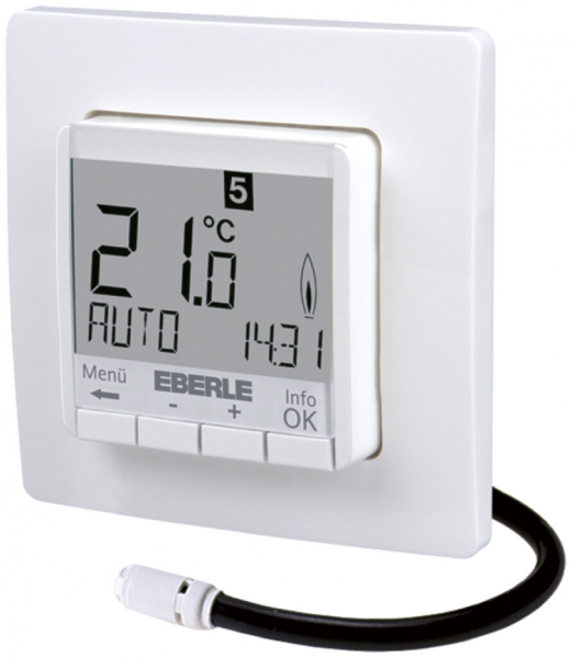 Thermostat à horloge ENC Eberle FIT 3F, écran blanc, 230V 1F 10…40°C, bc 