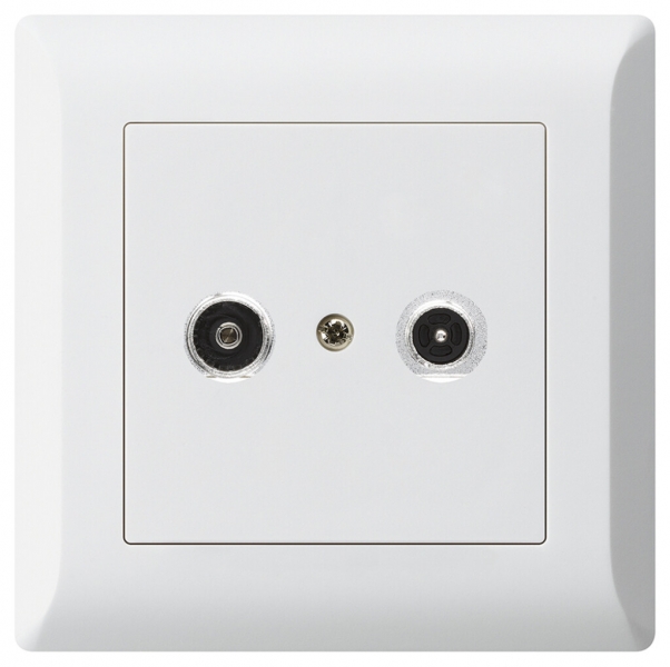 Prise antenne ENC kallysto.line R/TV 14dB 2GHz blanc 