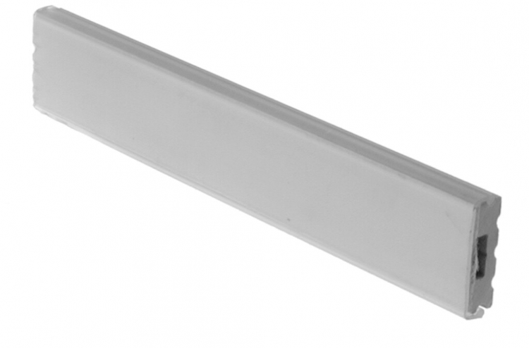 Striscia indicatrice con carton 16mm L=1m grigio 