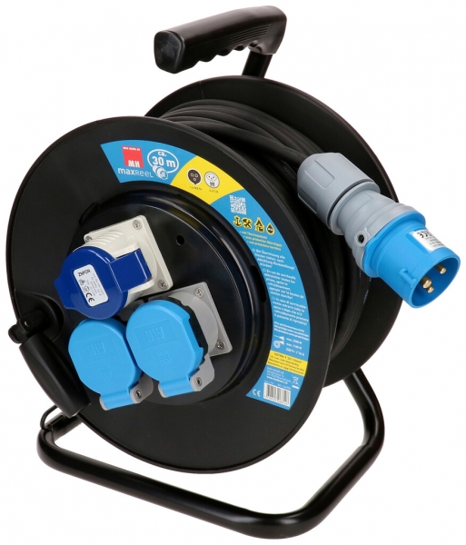 Avvolgicavo MH maxCAMP 2×T23 1×CEE16 IP44 3×1.5mm² 30m IP44 