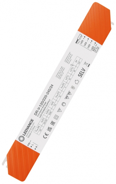 Alimentazione LED LEDVANCE VALUE 120W 24V ON/OFF 253×40×31mm 