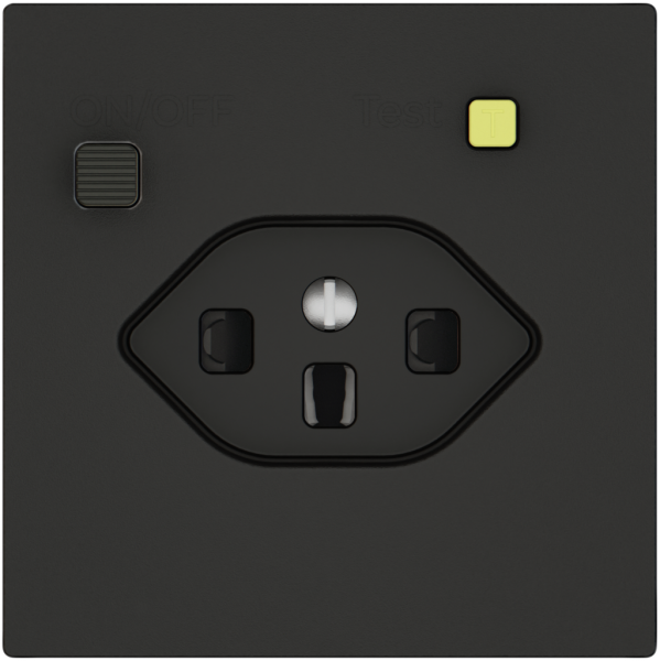 Steckdose FI EDIZIO.liv  1×T23 mit Shutter sz 