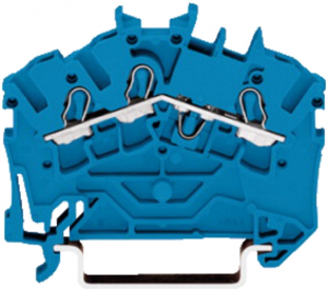 Morsetto di passaggio WAGO TOPJOB S 4mm² 3L blu 