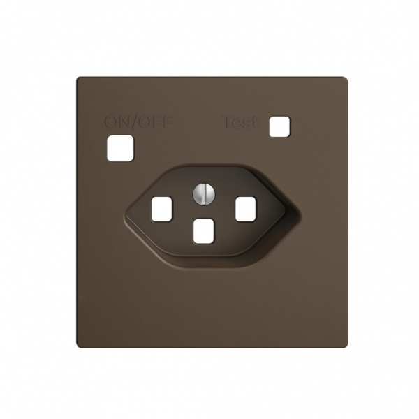 Kit frontale EDIZIOdue per presa FI F, T23, coffee 