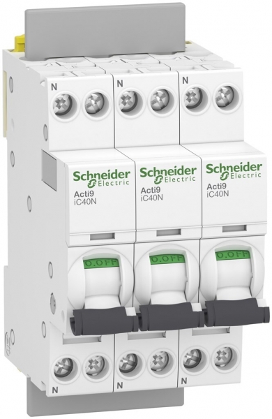 Dispositivo di protezione da sovracorrente Schneider Electric iC40 40A (D) 6kA 