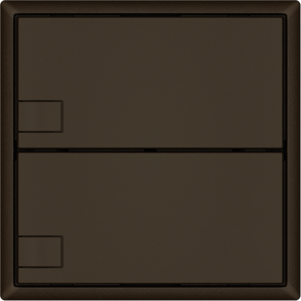 Poussoir universel EDIZIO.liv UNI SNAPFIX® 12…48V s.LED 2× comm.1T br 