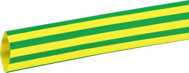 Guaina retrattile DCPT 12mm verde/giallo 