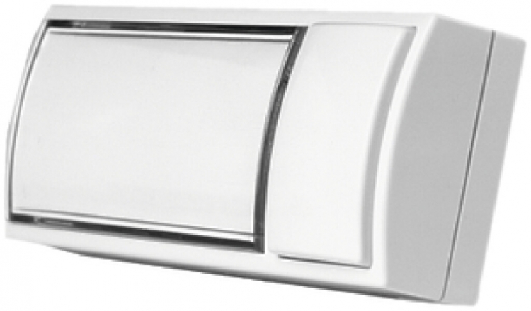 Poussoir de sonnerie AP Grothe Montilux 12VUC illuminable, blanc 