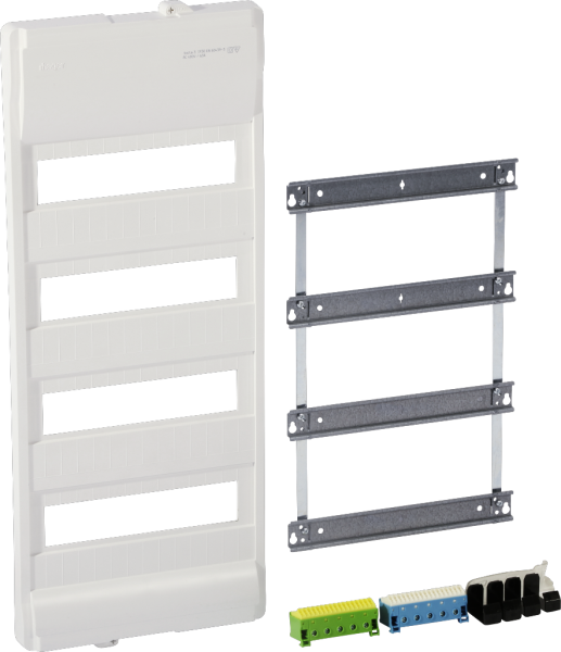 Ausbaupaket Hager volta ohne Rahmen/Tür 4-reihig 