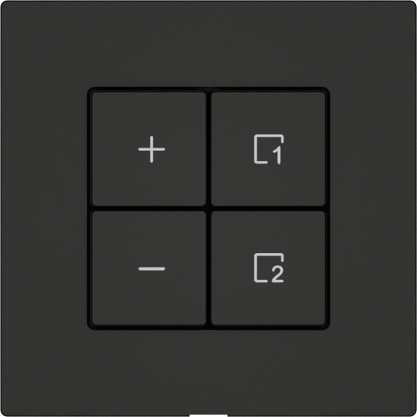 Station secondaire variateur EDIZIO.liv Wiser SNAPFIX® 1 scène 4 touches no 