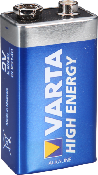 BATTERIE ALCALINE 6LR61 9.0V 