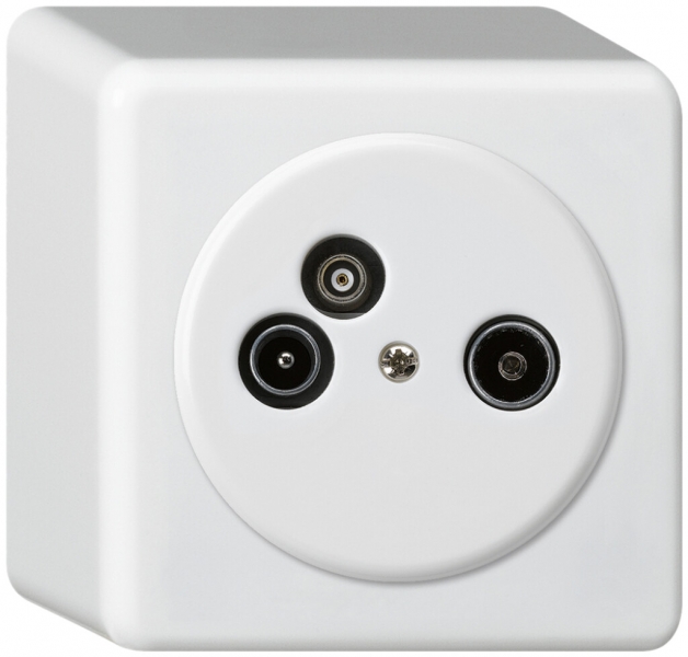 Presa d'antenna AP TV-R-Dati basico 2GHz 19db bianco 