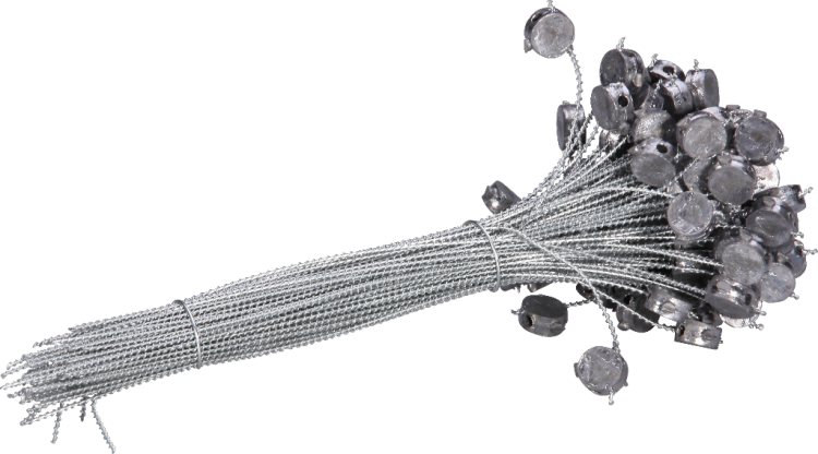 Plomb express Ø8×4mm fil L=120mm zingué 