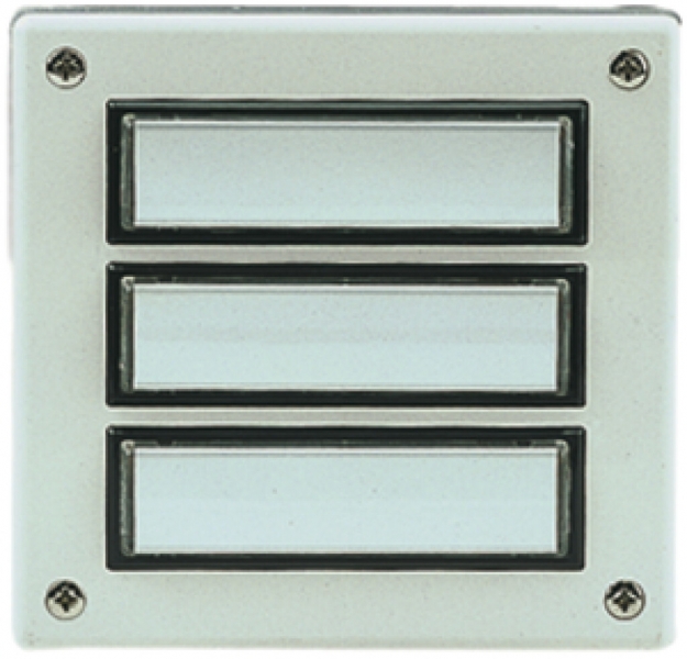 Plaque d'étage AP 3 contacts blanc 