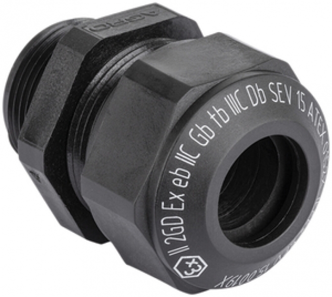 Presse-étoupe Ex AGRO PA M25×1.5 9.5…12.5mm ATEX 0152X noir 