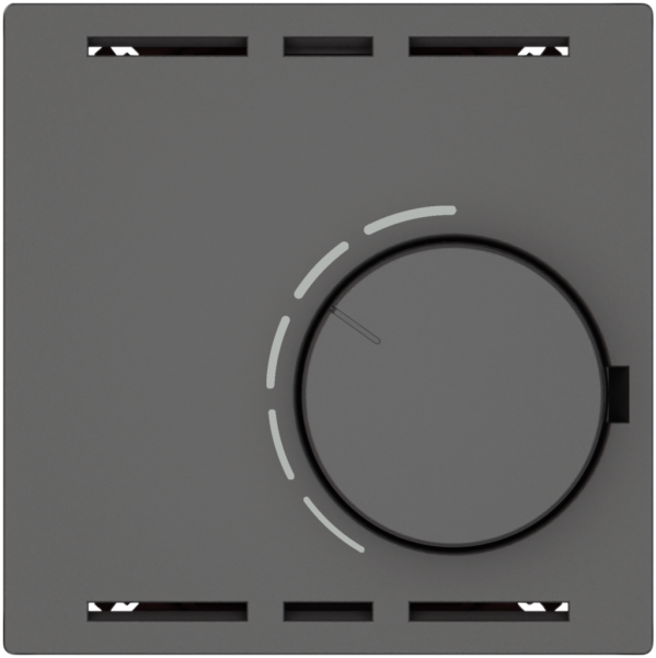 Thermostat d'ambiance EDIZIO.liv SNAPFIX® sans interrupteur 230VAC 50Hz grf 