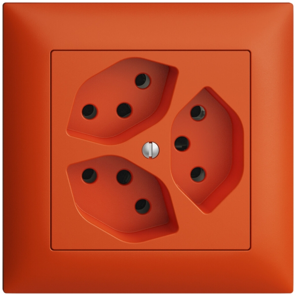 Presa INC EDIZIOdue 3×T13 arancione 