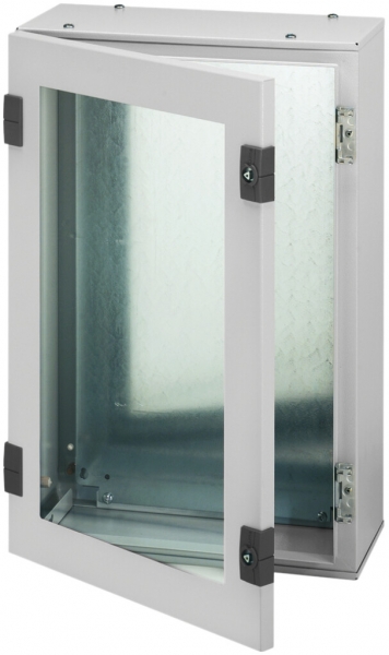 Coffret AP Hager Orion.Plus acier 500×650×200mm IP65 SKI panneton 2× grc porte 