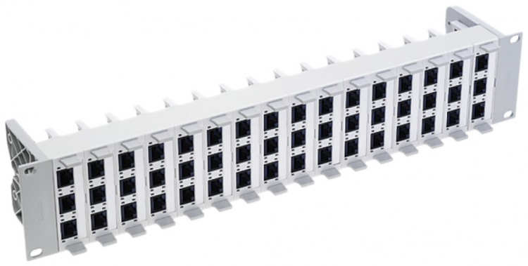 Pannello di distribuzione Global 19" 2UA 48×RJ45/u cat.6 