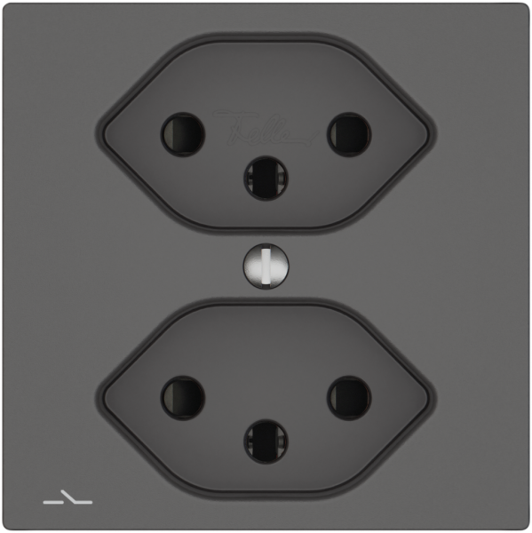 Presa EDIZIO.liv SNAPFIX® 2×T13 1×S con shutter grs 