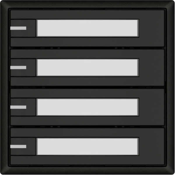 Pulsante universale EDIZIO.liv UNI SNAPFIX® 5…48V c.LED 4× com.1T targ.ne 