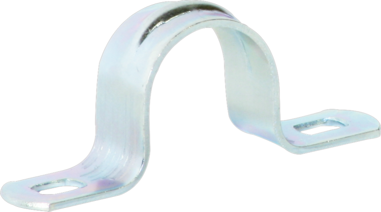 Bride acier 2 vis M20 zing. 