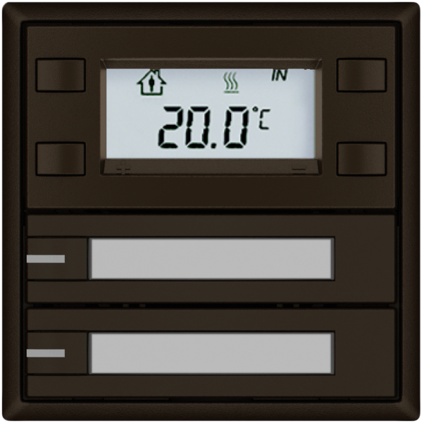 Pulsante RTH EDIZIO.liv SNAPFIX® c.RGB-LED targ.2×tasti com.1T ma 