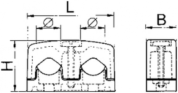 Bride pour câble Woertz 24…42mm noir 