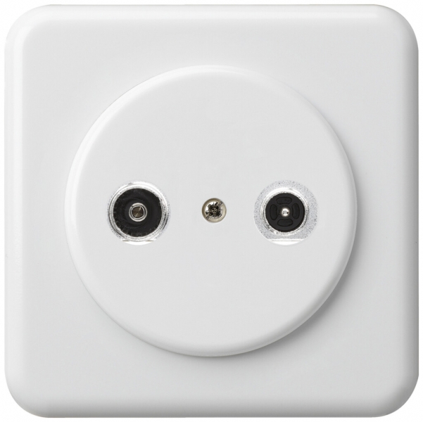 UP-Antennendose basico TV-R Bauart C 19dB 2GHz weiss 