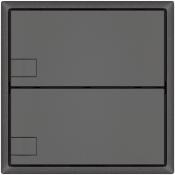 Pulsante KNX RGB EDIZIO.liv SNAPFIX® sensore temp.s.LED 2× com.1T grs 