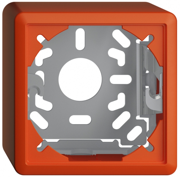 Capot avec plaque de base 54mm EDIZIOdue orange 