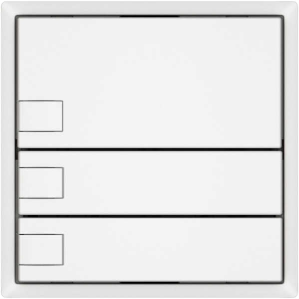 KNX-Taster RGB EDIZIO.liv SNAPFIX® Temperaturfüh.o.LED 3×Taste 1-Tbed.ws 