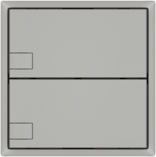 Pulsante KNX RGB EDIZIO.liv SNAPFIX® sensore temp.s.LED 2× com.1T grc 