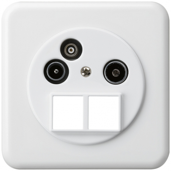 Presa d'antenna INC TV-R-Dati basico HMS C 2GHz 19db bianco 