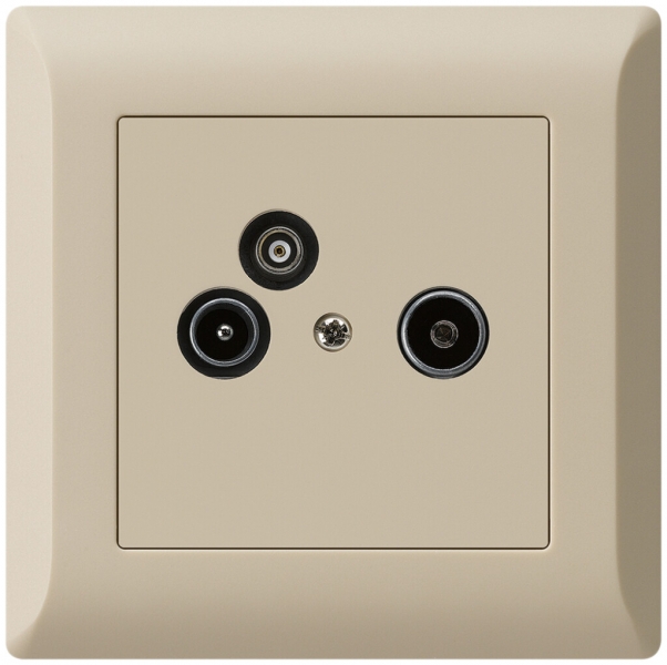 Presa antenna INC R/TV/dati kallysto.line 2GHz 19db beige 