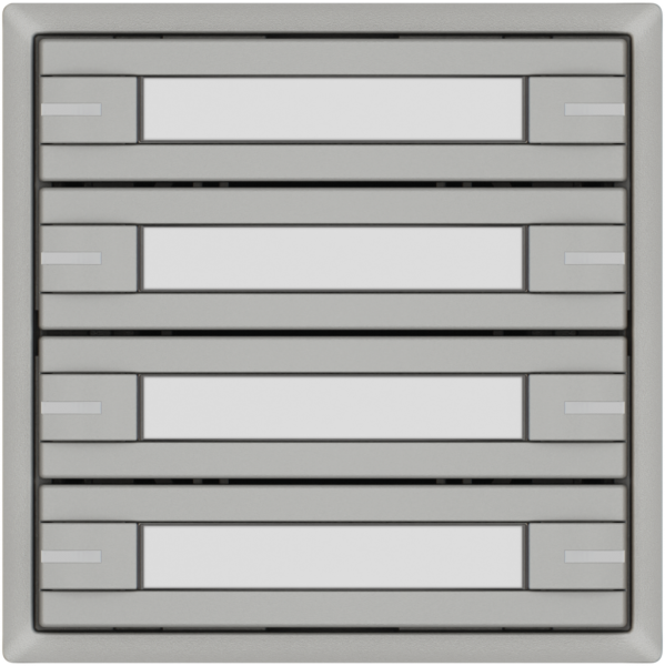 Pulsante KNX RGB EDIZIO.liv SNAPFIX® sensore temp.RGB-LED targ.4× com.2T grc 