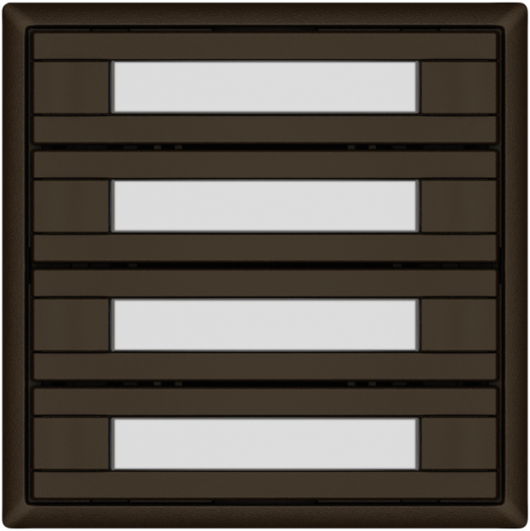 Pulsante KNX RGB EDIZIO.liv SNAPFIX® sensore temp.s.LED targ.4× com.2T ma 