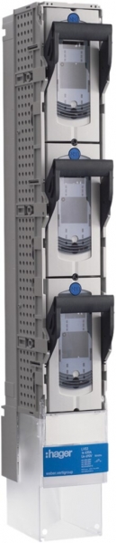 NHS-Lastschaltleiste weber.vertigroup 1P DIN3 630A SaS 185mm Sammelschienenklem. 