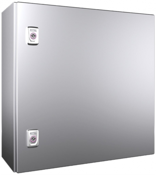 Armadio compatto Rittal AX, 1 porta, IP66, 500×500×210mm, acciao pregiato V2A 