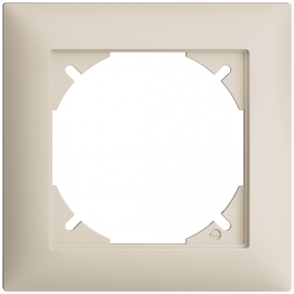 Cadre de recouvrement EDIZIOdue 1×1 crema 