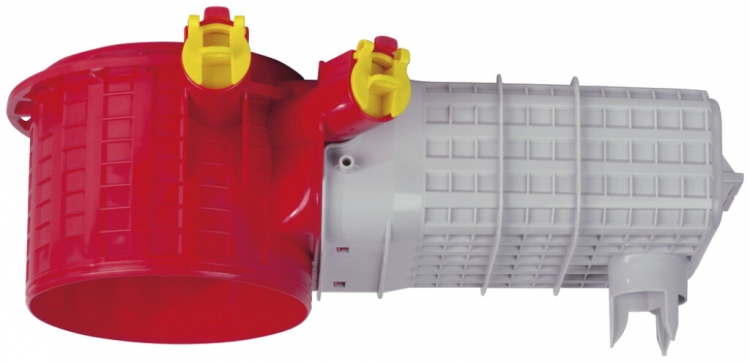 Scatola da cementare MT LIGHT-BOX con tunnel, Ø120/120×230×324mm 