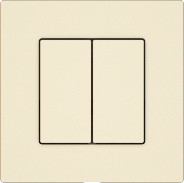 Interrupteur à pouss.EDIZIO.liv Wiser SNAPFIX® 2 canaux 2 touches WLAN cr 
