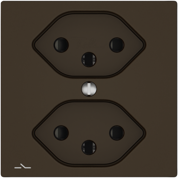 Presa EDIZIO.liv SNAPFIX® 2×T13 1×S con shutter ma 