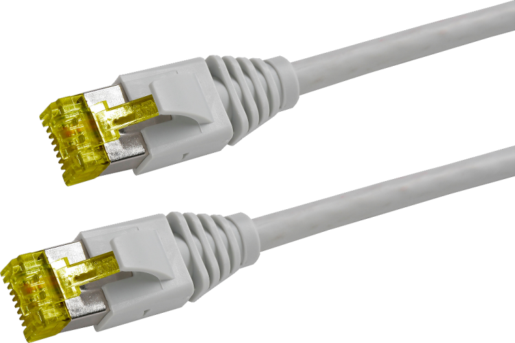 Câble de distribution  RJ45 2.0m gr S/FTP cat. 6A s. h. 