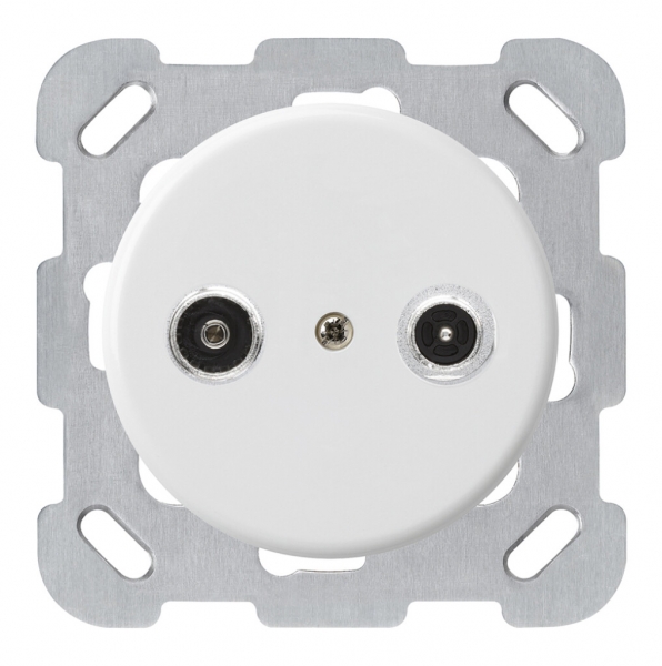 Prise d'antenne ENC basico TV-R montage B 19dB 2GHz blanc 