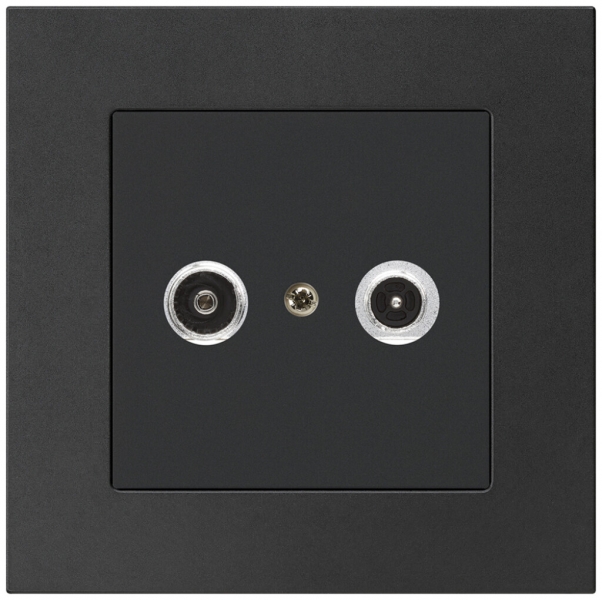 Prise antenne ENC kallysto.pro R/TV 23dB 2GHz noir 