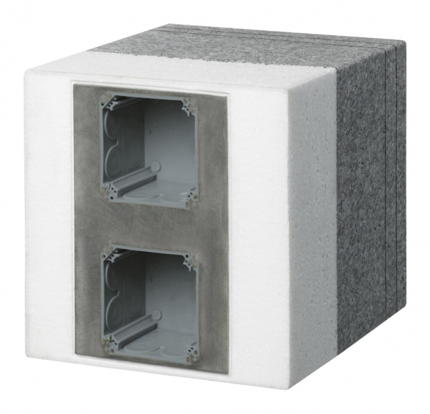 Supporto apparecchio con scatola da incasso grd.I-I NUP/E, 160…200mm 