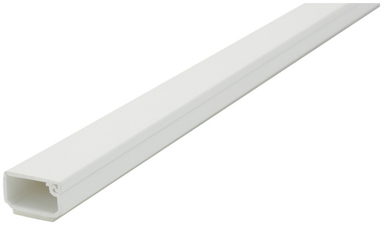 Canal Mini Plasfix 16×10mm blanc L=2m autocollant 