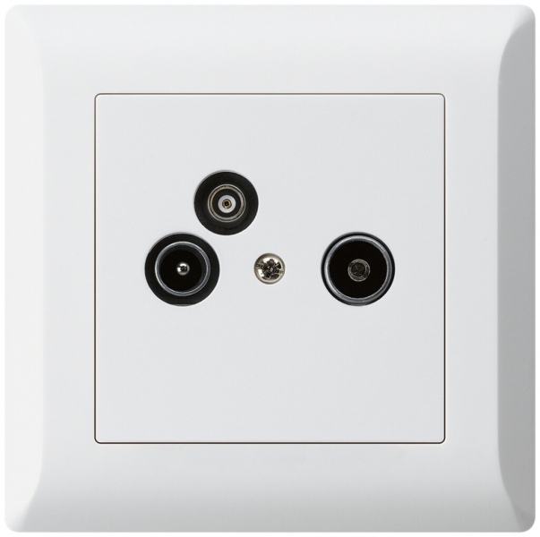 Presa antenna INC R/TV/dati kallysto.line 2GHz 19db bianco 