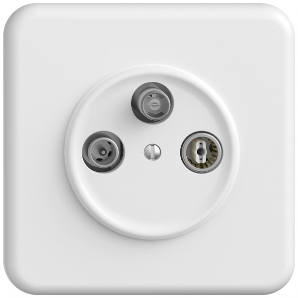 Prise antenne ENC TV-R-SAT STANDARDdue SNAPFIX® DB53 prise de dérivation bc 